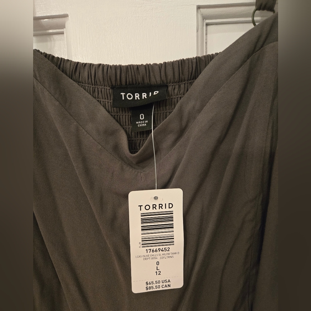 Torrid Olive Green Midi Dress - Picture 3 of 4